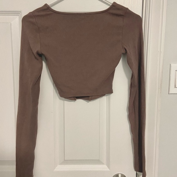 Garage Long Sleeve Corset-Style Tee - Picture 3 of 3